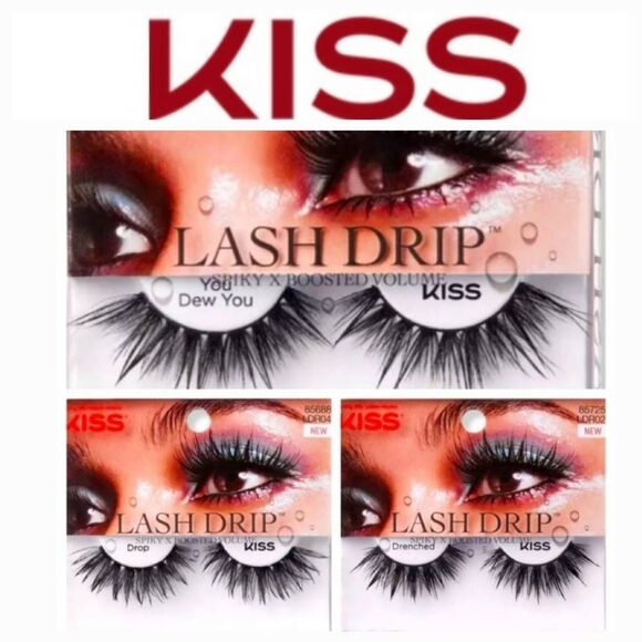 Kiss Lash Drip 3D Drama w/ Wet Effect Spiky & Boosted Lash Lot - Picture 1 of 6